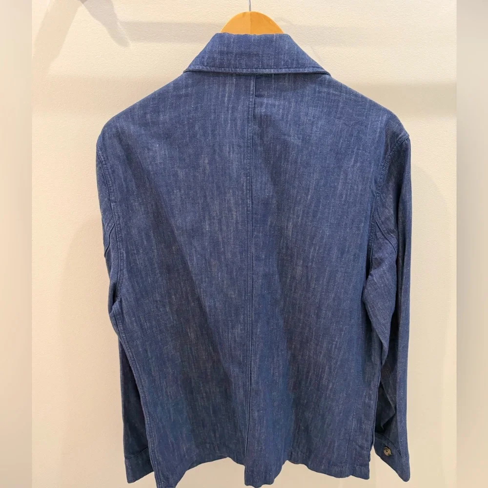 Mango Cotton-Linen Denim Chore Coat - Picture 4 of 4